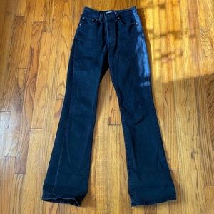 Levis Ribcage bootcut in black